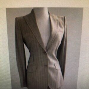 Dolce & Gabbana women's Pinstripe/Leopard suit Euro size 42 / US Size 7